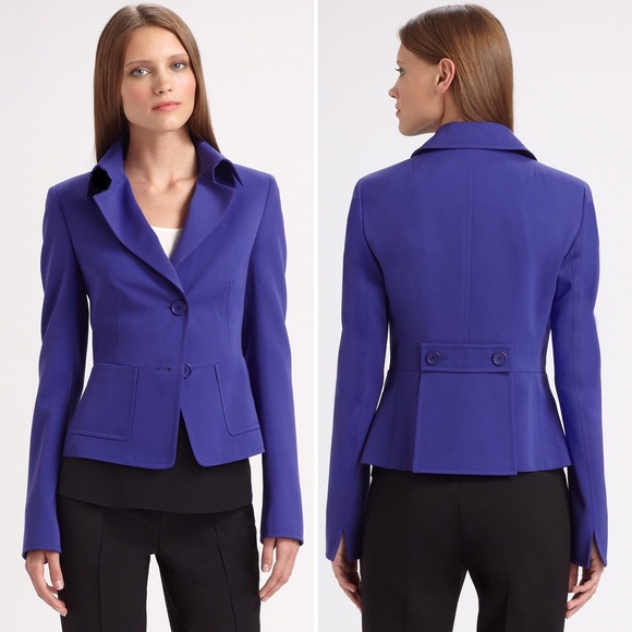 Akris Punto Jackets & Blazers - Akris Punto Notch Collar Jacket Blazer Violet 12